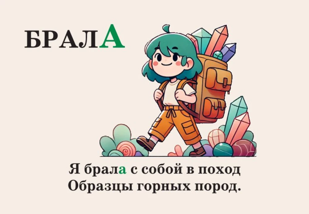 Mnemonic Cards on the Russian Language. Accents